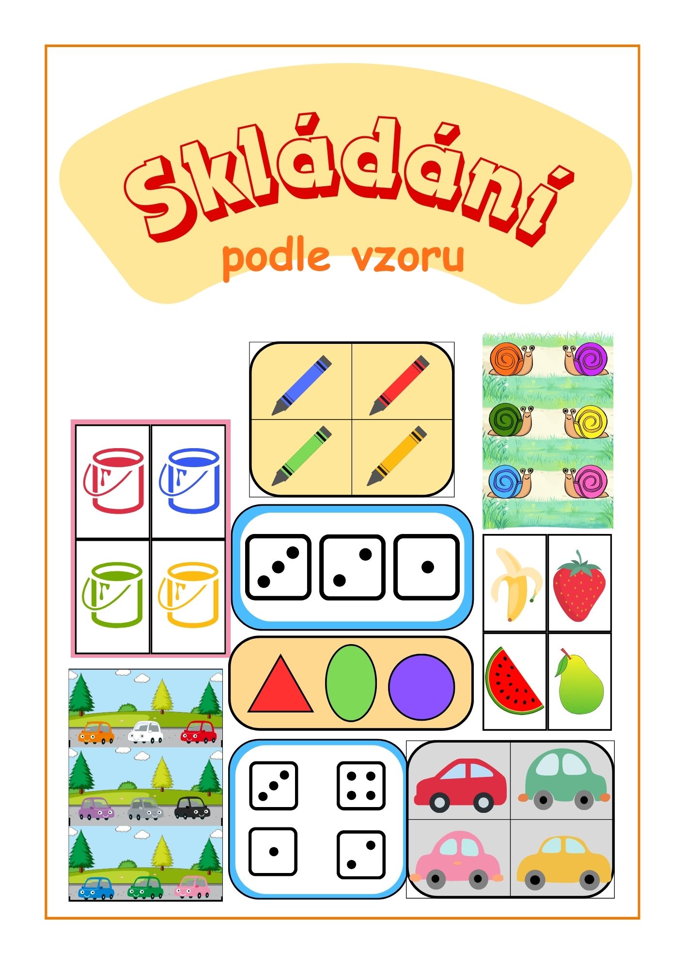 skládání podle vzoru úvodní stránka