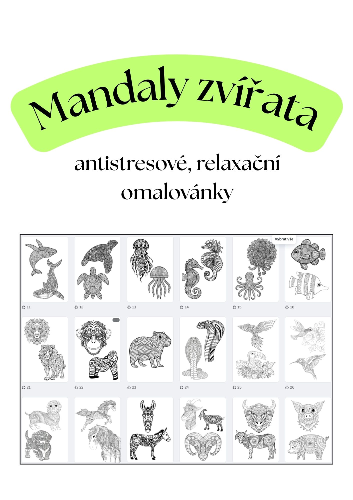 zvířecí mandaly omalovánky zvířecí mandaly omalovánky
