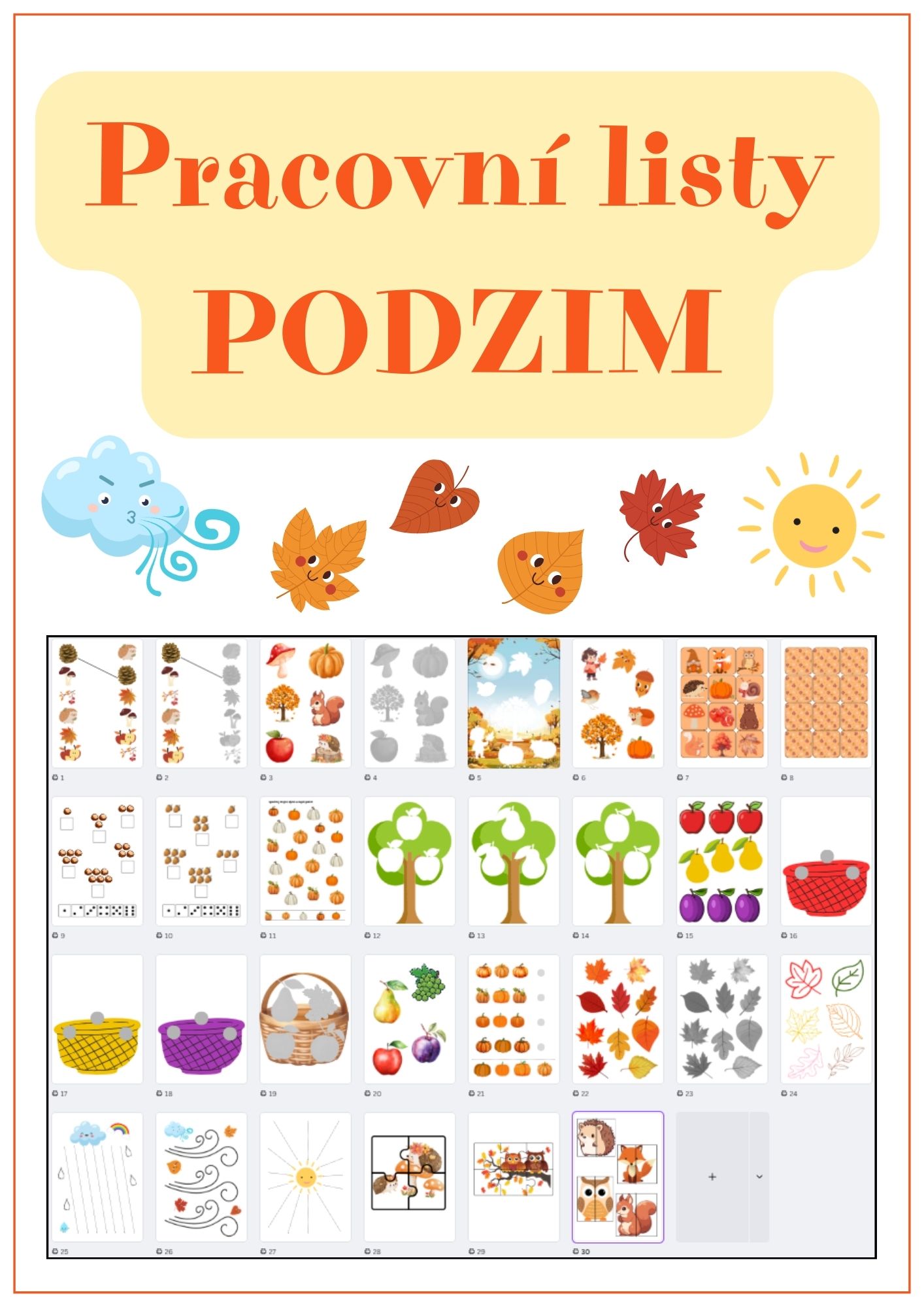 ebook pracovní listy PODZIM