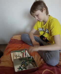 autista a magnetická stavebnice