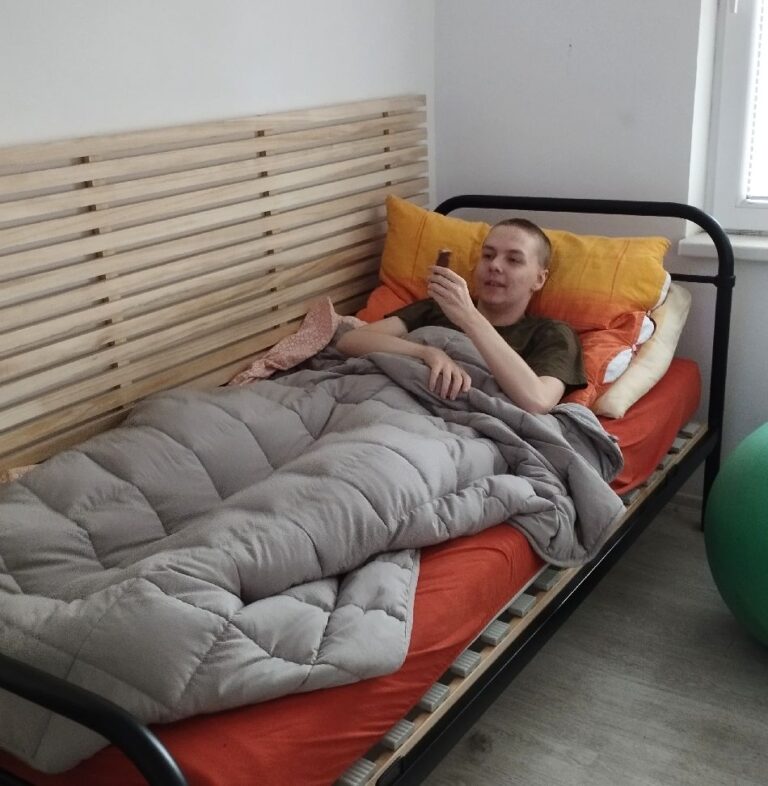 autista a zátěžová deka